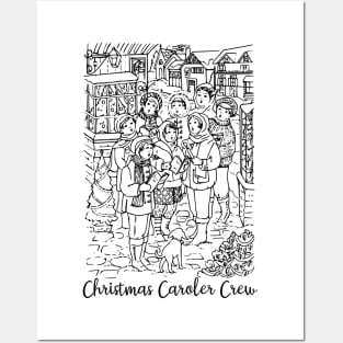 Christmas Caroler Crew Posters and Art